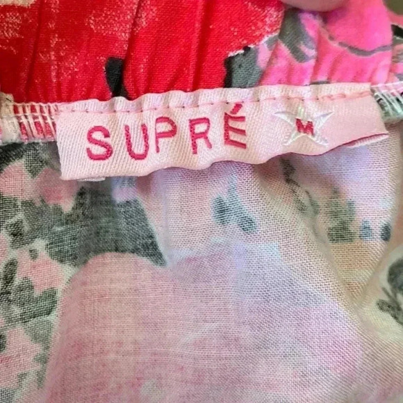 Supre bright floral summer skirt, size medium,  EUC - Picture 2 of 3